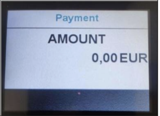THe Payment screen on an Aurus device.