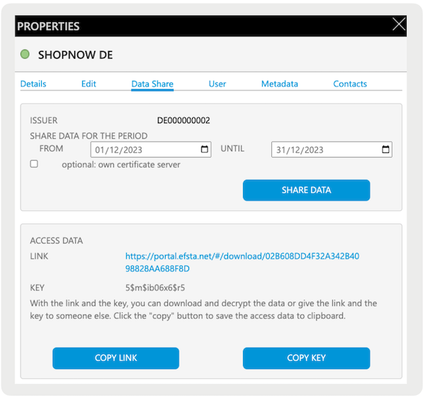 The Data Share option for German companies