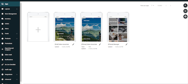 List of Apps on the CMS app