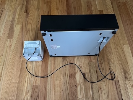 A cash register connected to a Star Micronics mc-Print3 printer.
