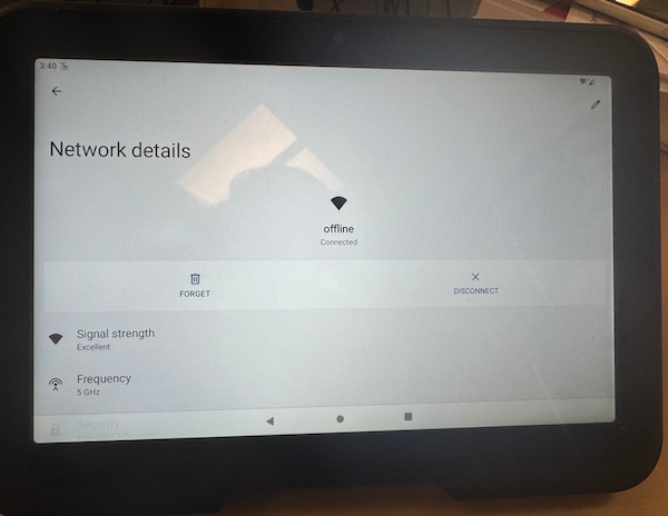Edit the connected netowrk by clicking on the pencil icon.