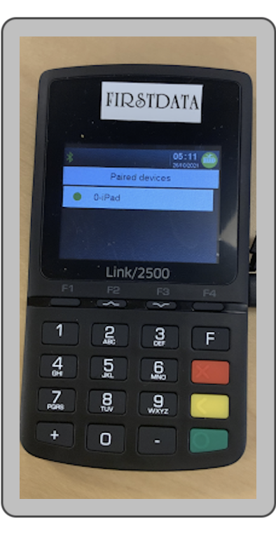 The Paired Devices section in ther terminal showing that the device is paired with an iPad.