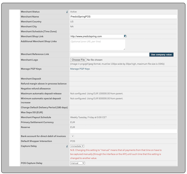 The Capture Delay setting in the Ayden Settings screen.