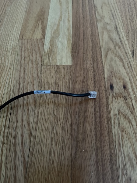 An RJ11 cable