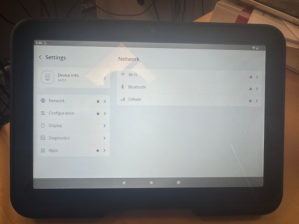 Network Settings on Wi-Fi for Ayden Terminal