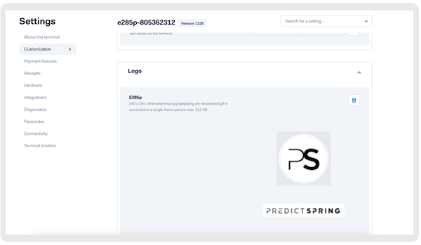 Update the Point of Sale Logo in your app.
