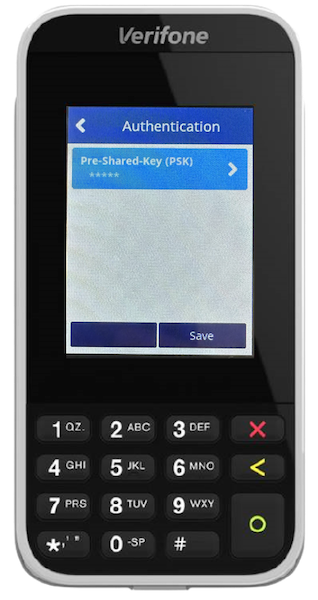 The PSK section shows that the password is set.