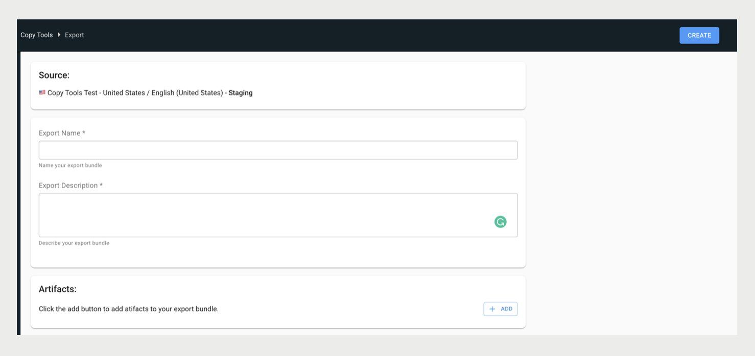 A screenshot shows the export specification dialog.