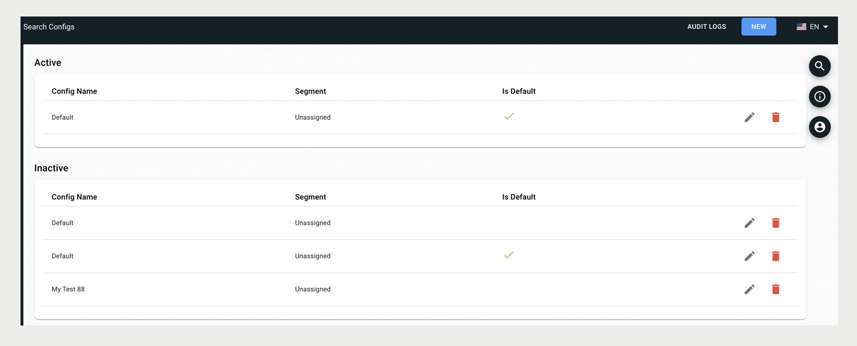 A screenshot shows a copied search configuration.