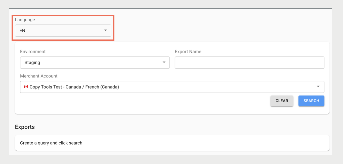 A screenshot shows the language picker for a selected bundle.