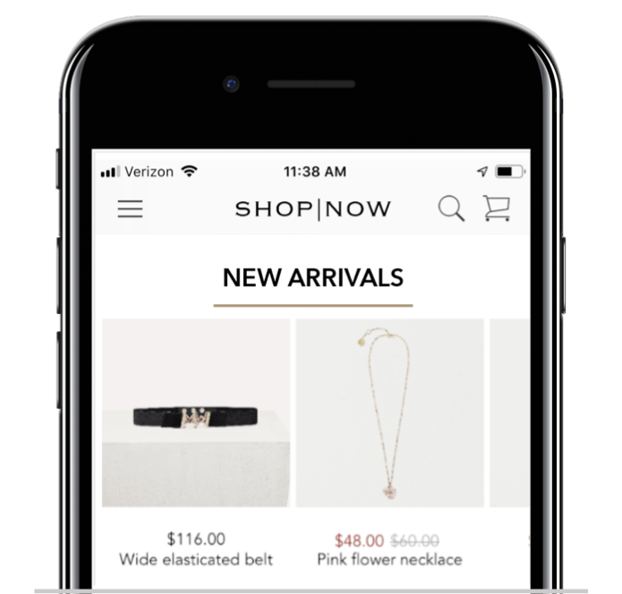 Example of an inline product search in the POS app on an iPhone.