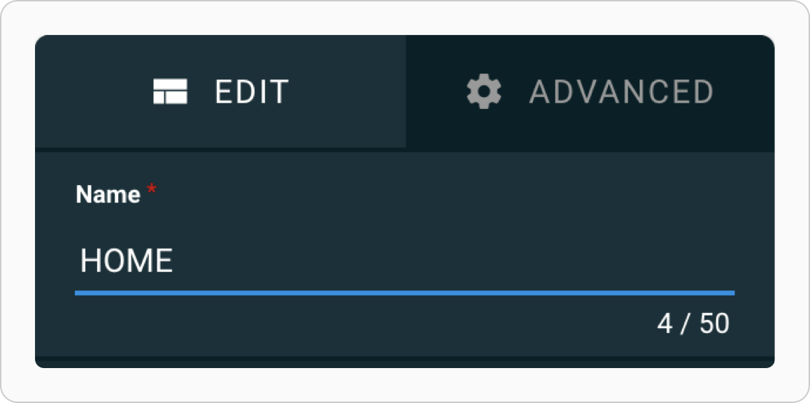 A screenshot shows the toolbar option for adding a layout name.
