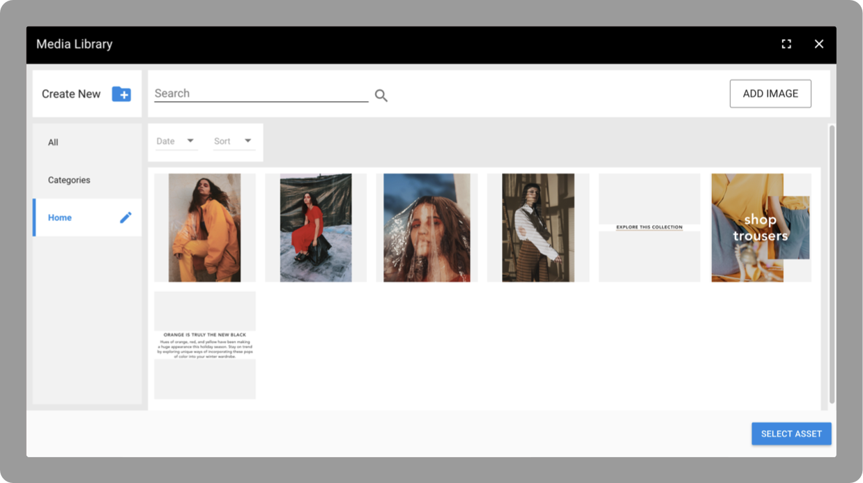 A screenshot shows images added to the media library.