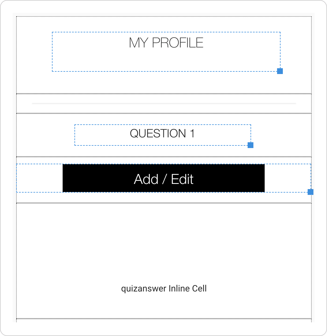 An "Answer Summary" layout that includes "Edit Answer" layouts.