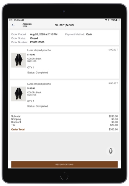 The POS App showing different GTINs for the same product