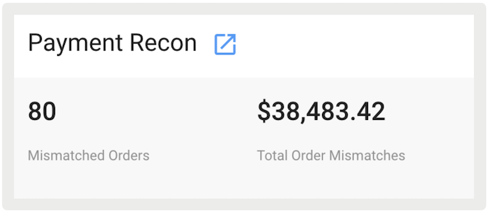 The Payment Recon Window