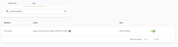 The Best Price Promotion setting in Point of Sale CMS.