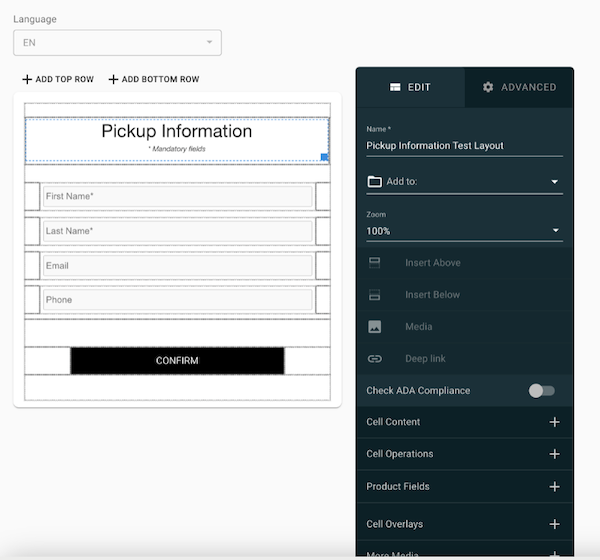 Pickup info being set in Point of Sale CMS