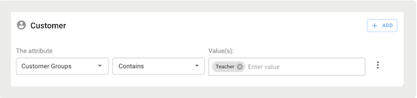 Customer Groups configured for promotions in Point of Sale CMS.