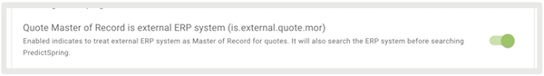 The Retail Quote ID setting in Point of Sale CMS.