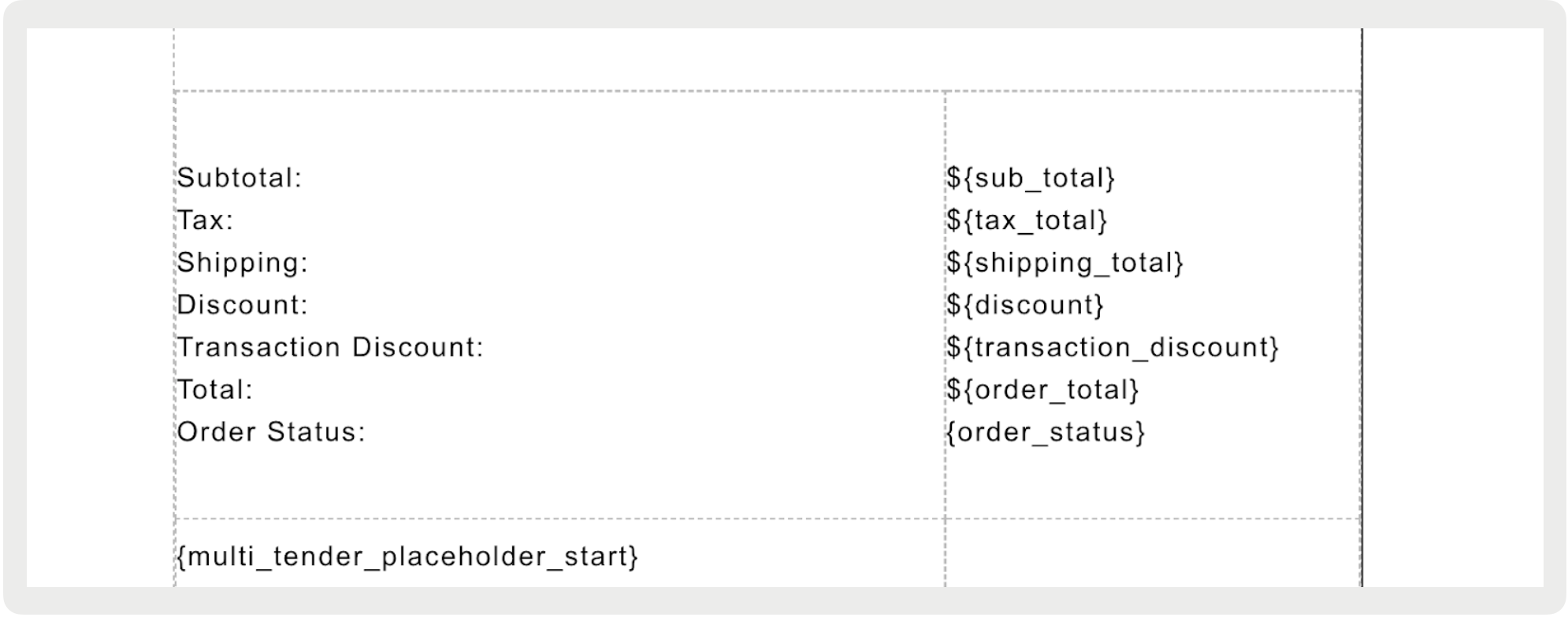 Layout showing additional white space above and below row content.
