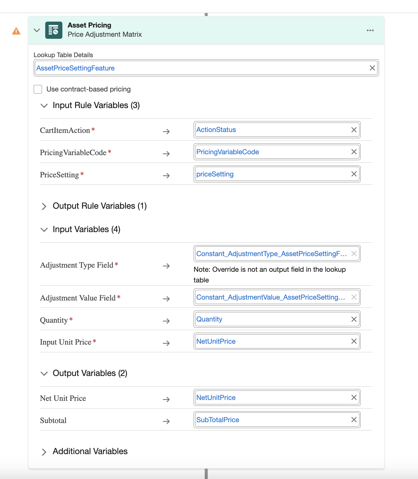 Implement Asset-Based Orders