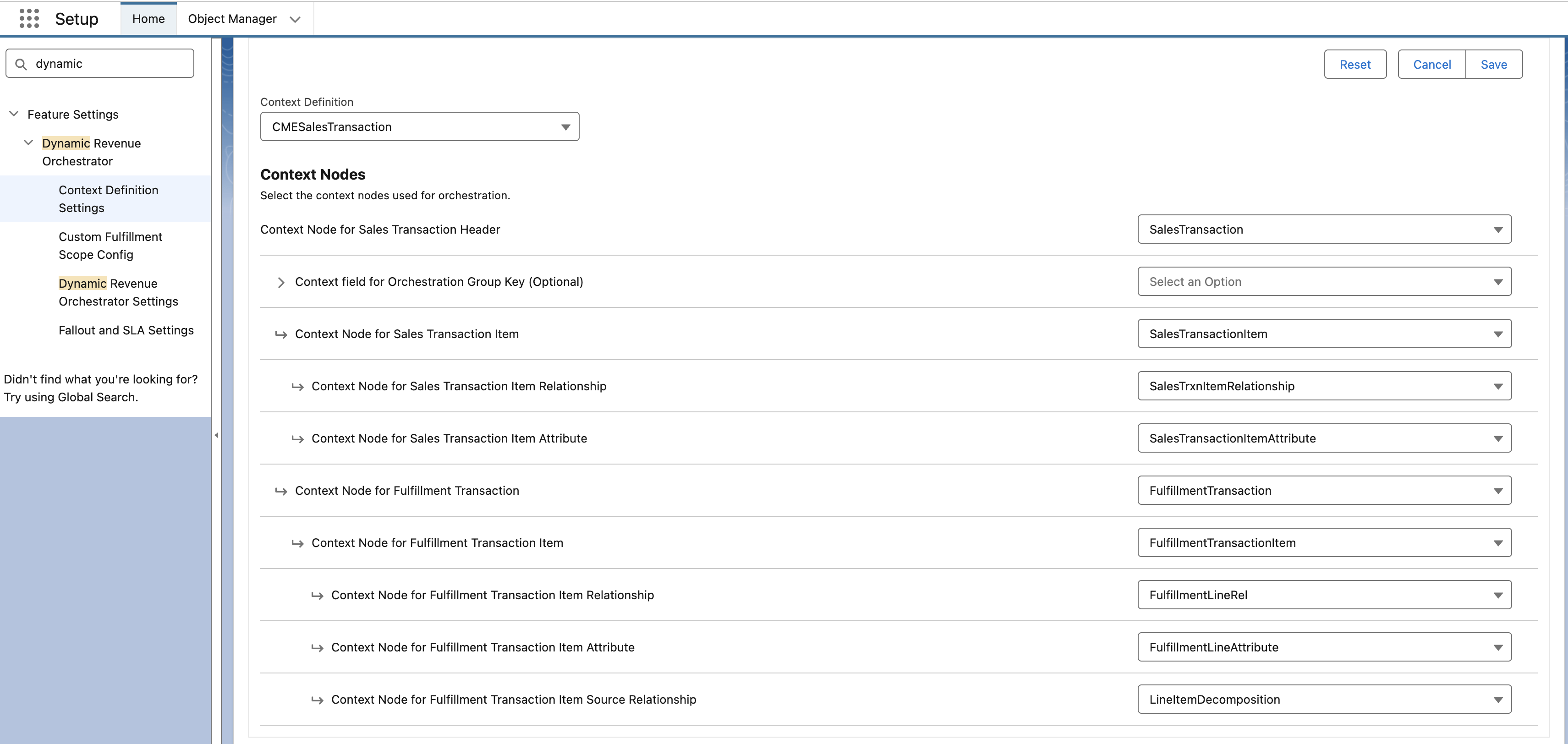 Context Definition Job Status