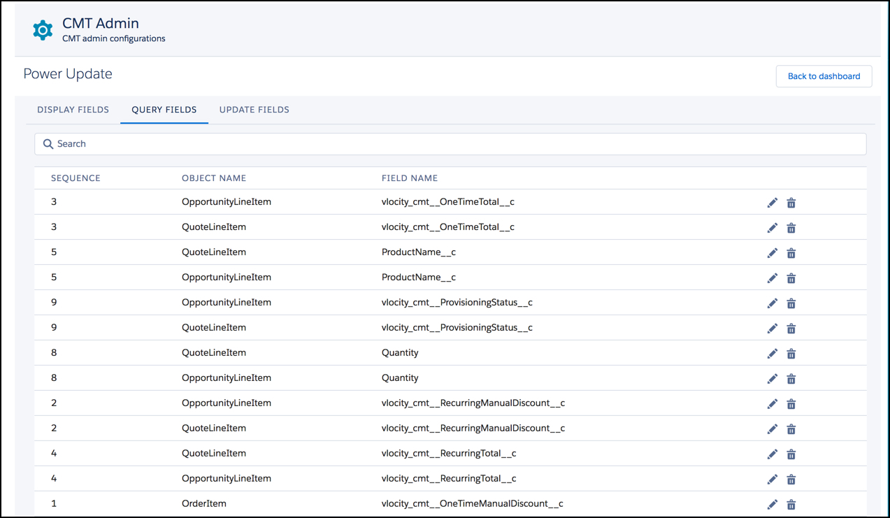The Query Fields tab lists the names of the query fields.
