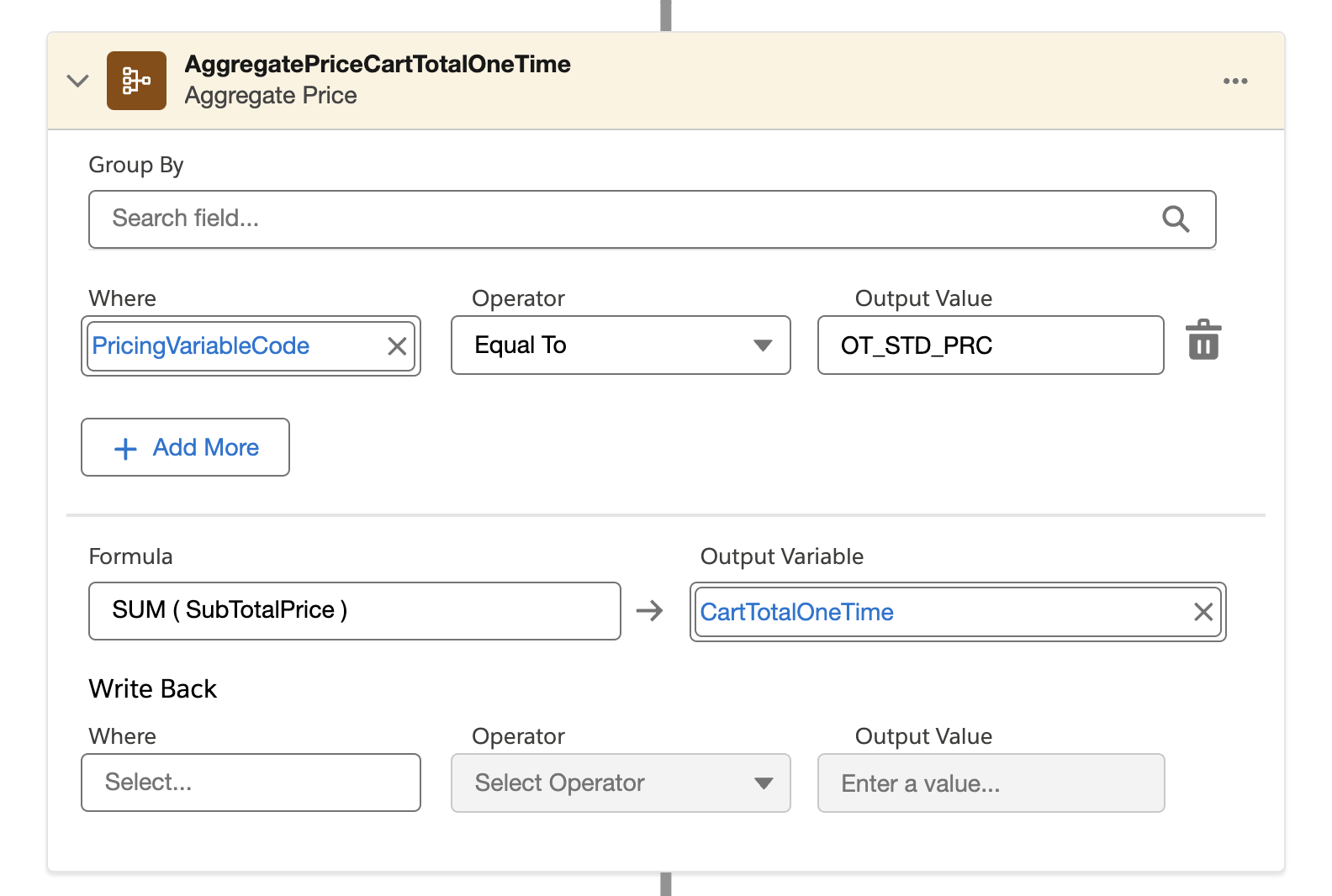 Cart Pricing Aggregate 1