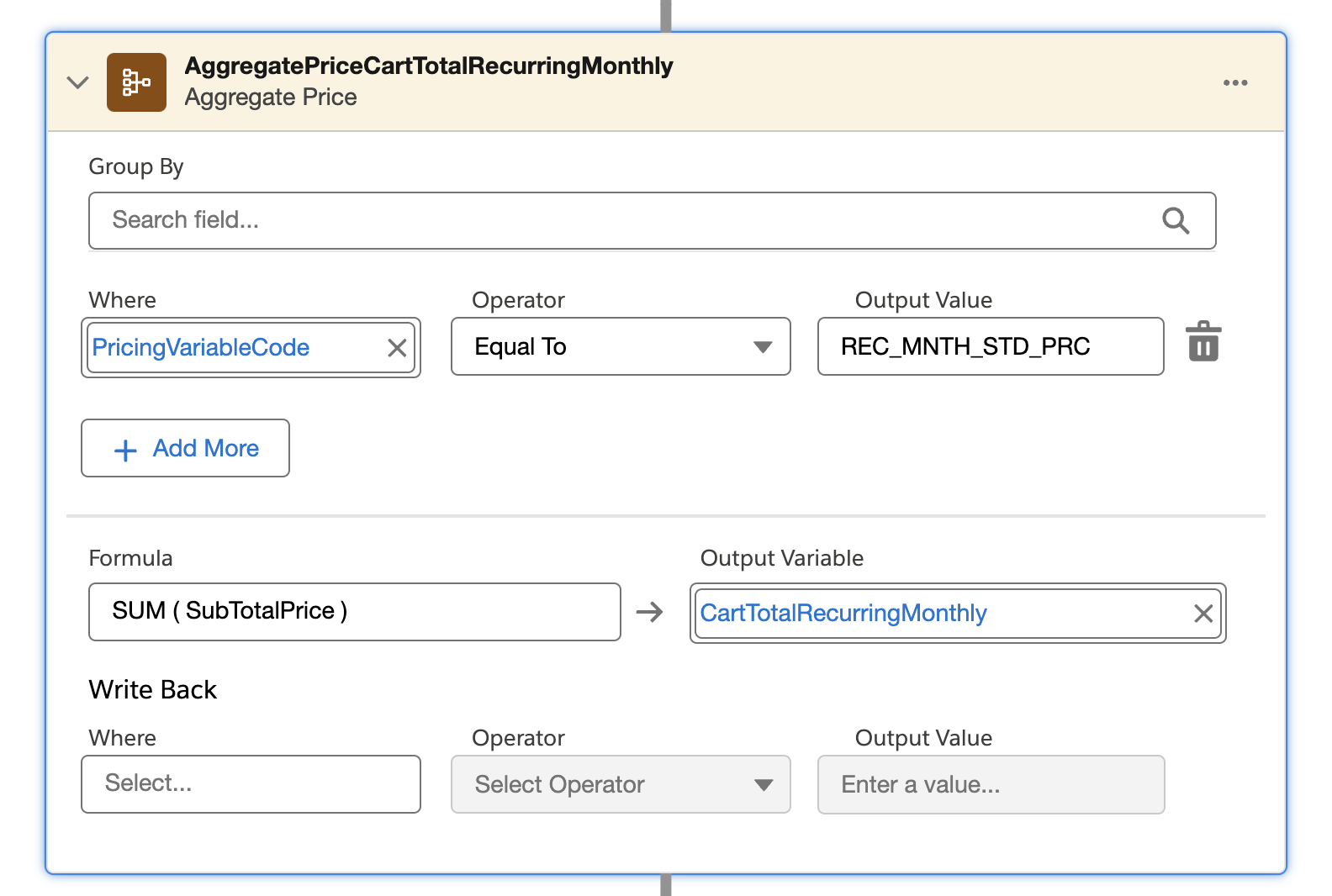 Cart Pricing Aggregate 2
