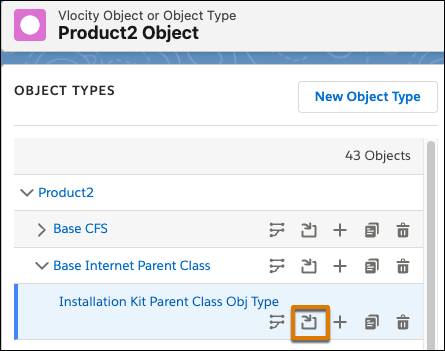 Highlighted Release icon for an object