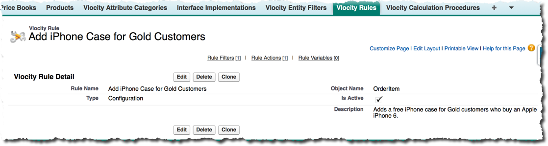 An example rule object for an iPhone case.