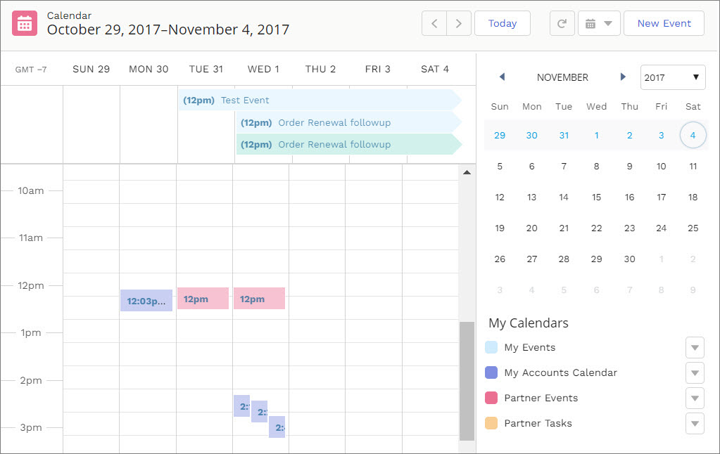 Calendar component