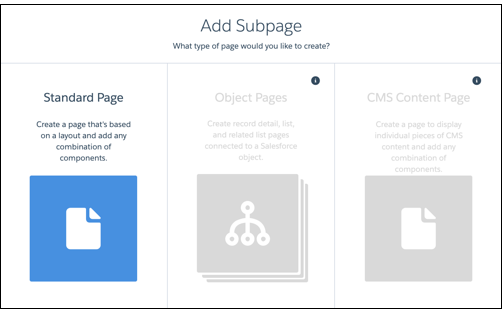 Object and content pages disabled