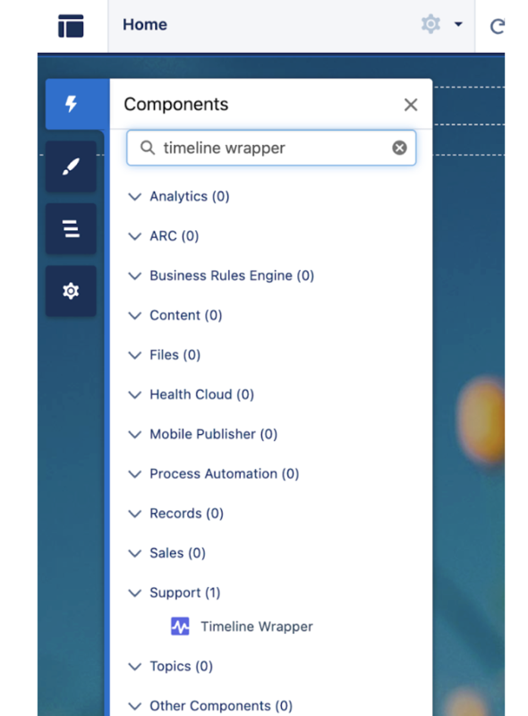 Components panel, Pending Task banner