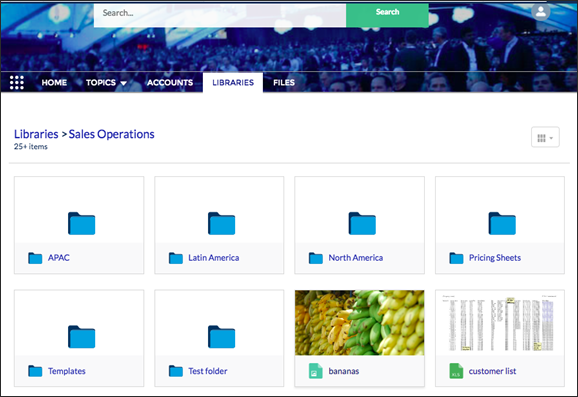 Libraries component