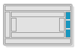 An icon of a custom console component with the stack multi-component type