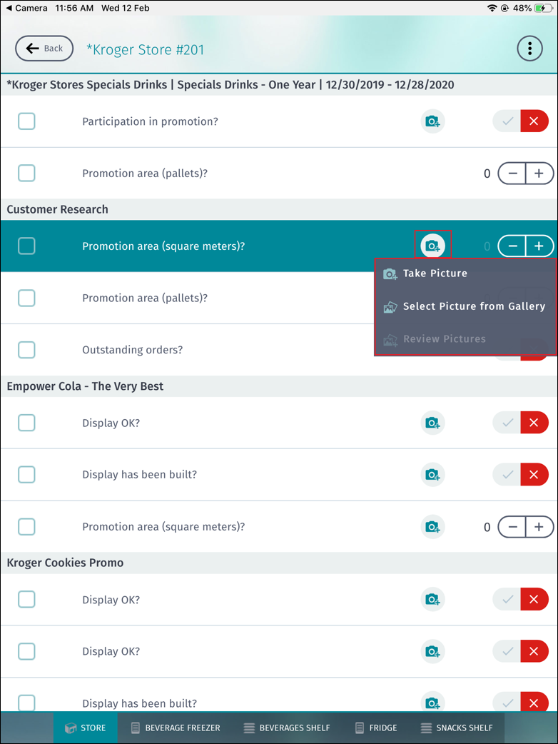 Long Pressed Button Context Menu