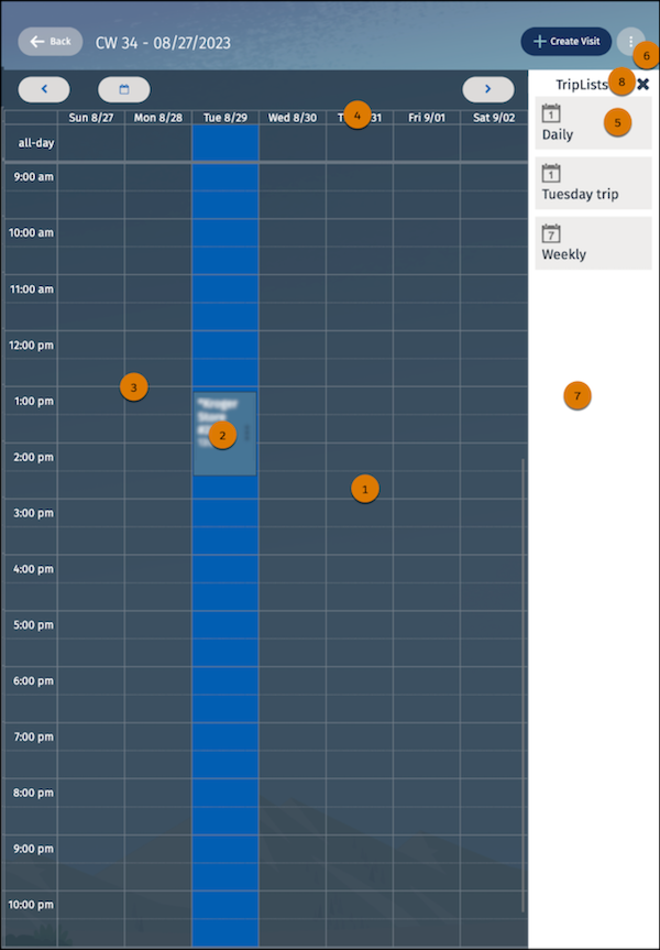 Call Calendar Component