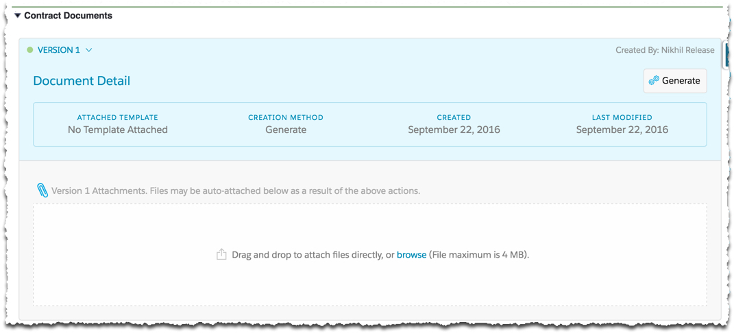 Contract Document screenshot