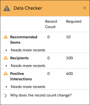 Data Checker warning sign