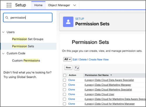 Setup for CRM permissions.