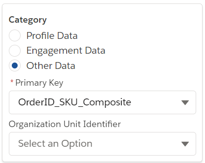 Composite key selection using a primary key.
