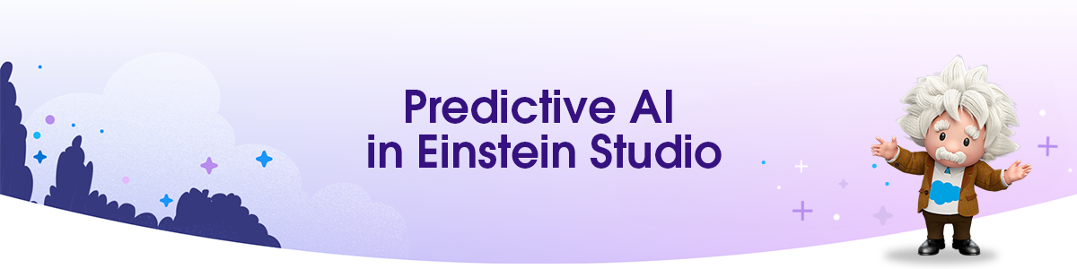 Pancarta de IA predictiva Einstein