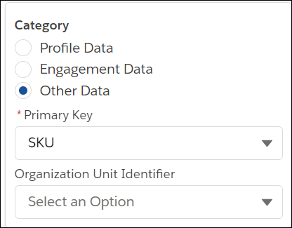 Primary Key SKU example
