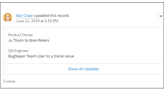 Tracked changes clumped together in a feed