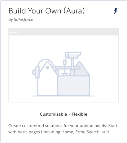 Build Your Own (Aura) Template tile in Experience Builder