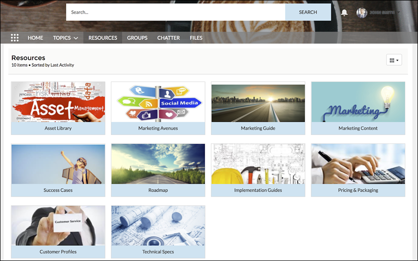 Customize library folders.