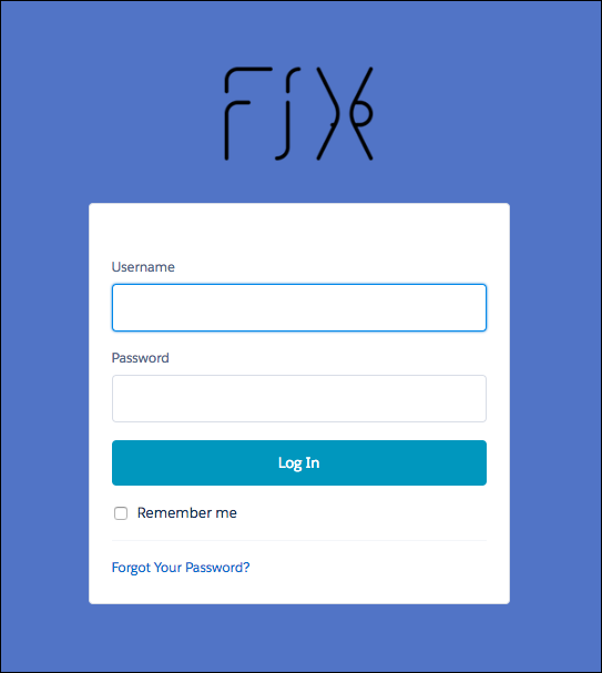 Basic login page in browser
