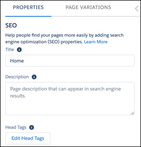 SEO Page Properties
